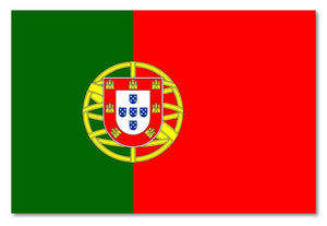 Portugal PRT  PT Flag Car Truck Window Bumper Laptop Vinyl Sticker Decal 4"
