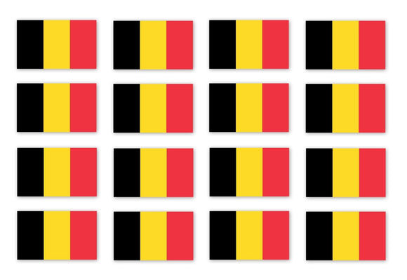 x12 Belgium Flag Car Truck Window Bumper Laptop Cup Vinyl Sticker Decal 2