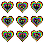 Hippie Peace Sign Logo Sticker Decal Love Hippie Symbol Car Bumper Window Pack - OwnTheAvenue