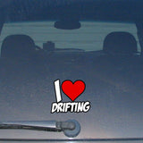 I Love Heart Drifting JDM Vinyl Decal  Sticker Low Drift Race Dope #4435 - OwnTheAvenue