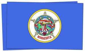 x2 Minnesota MN Flag Car Truck Window Bumper Cup Laptop Cooler Decal Sticker 4" - OwnTheAvenue