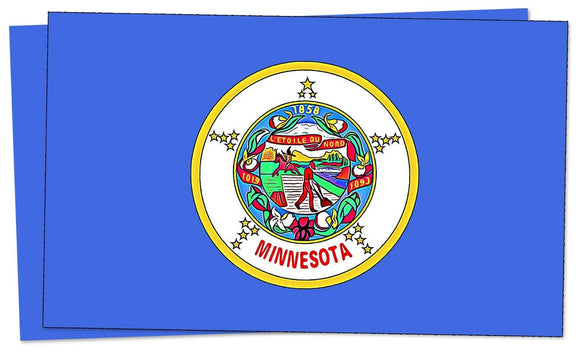 x2 Minnesota MN Flag Car Truck Window Bumper Cup Laptop Cooler Decal Sticker 4