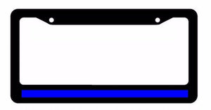Police Safety Support Patriotic USA Pro Love Black License Plate Frame (PlainBf) - OwnTheAvenue