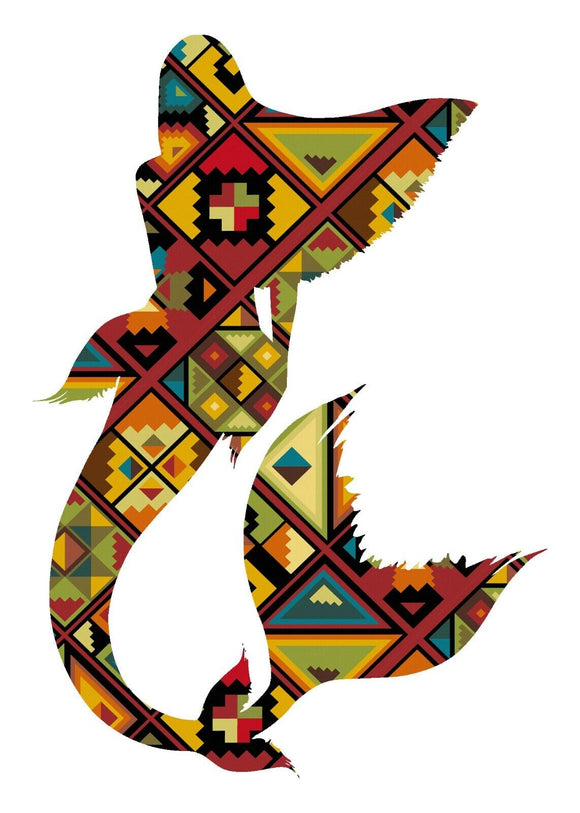 Tribal Mermaid Sticker Laptop Beach Cup Cooler Car Vehicle Window Bumper - OwnTheAvenue