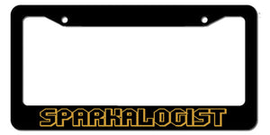 Construction Electrician Worker Sparkologist License Plate Frame - OwnTheAvenue