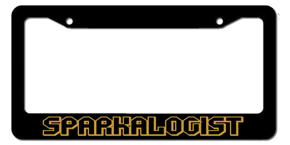 Construction Electrician Worker Sparkologist License Plate Frame - OwnTheAvenue