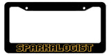 Construction Electrician Worker Sparkologist License Plate Frame - OwnTheAvenue