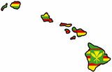 Kanaka Maoli Flag Hawaiin Island Map Hawaii Decal Car Window Bumper Sticker St.# - OwnTheAvenue