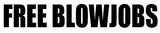 FREE BLOWJOBS Vinyl Decal Sticker Car Window Wall Bumper Funny Joke Prank Gay - OwnTheAvenue