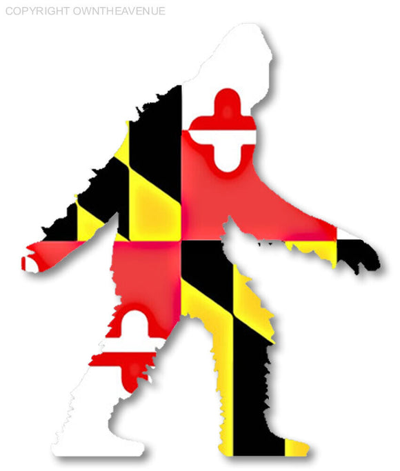 Maryland MD Bigfoot Sasquatch Car Truck Window Bumper Cu Vinyl Decal Sticker 4