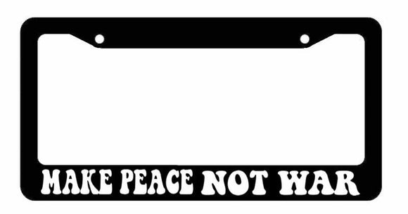 Make Peace Anti War Hippie Love Car Truck  Auto License Plate Frame
