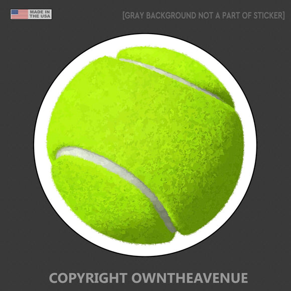 Tennis Ball Vinyl Sticker Decal For Car Laptop Bumper Window 3