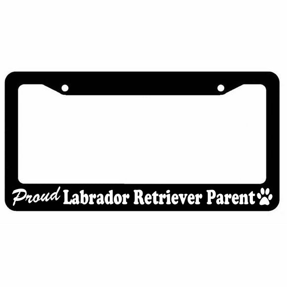 Proud Labrador Retriever Parent Owner Dog License Plate Frame - OwnTheAvenue
