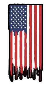American Flag USA Vinyl Decal Sticker Patriotic Reg aDrip Model 5" - OwnTheAvenue