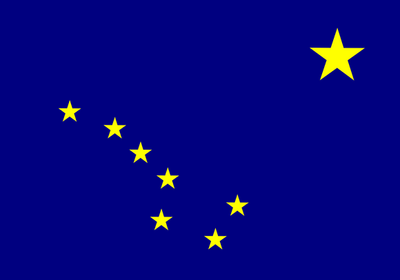 Alaska State Flag AK Vinyl Sticker - Choose Size - OwnTheAvenue
