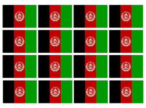 x12 Afghanistan Country Flag Car Truck Window Bumper Laptop Sticker Decals 2"