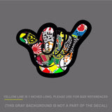 Shocker Bomb Surfs Up Sticker Decal JDM 4" DigiPrint (ShockerDopes#3FC) - OwnTheAvenue