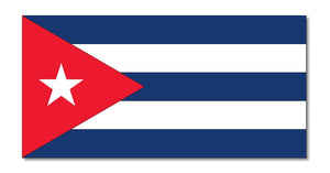 Cuba Cuban Country Flag Car Truck Window Bumper Laptop Cooler Cup Sticker Decal - OwnTheAvenue