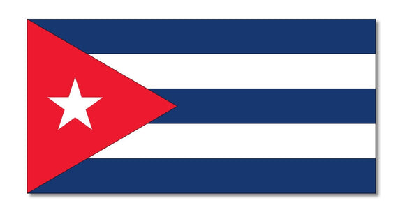 Cuba Cuban Country Flag Car Truck Window Bumper Laptop Cooler Cup Sticker Decal - OwnTheAvenue