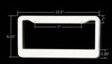 Plain White License Plate Frame Bulk Wholesale Price CA And Canada Style - OwnTheAvenue