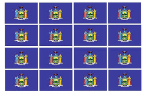 x12 New York State Flag Car Truck Window Bumper Laptop Vinyl Sticker Decal 2" - OwnTheAvenue