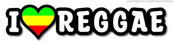 I Love Reggae Jah Rastafari Rasta One Love Car Truck Laptop Cup Sticker Decal 5