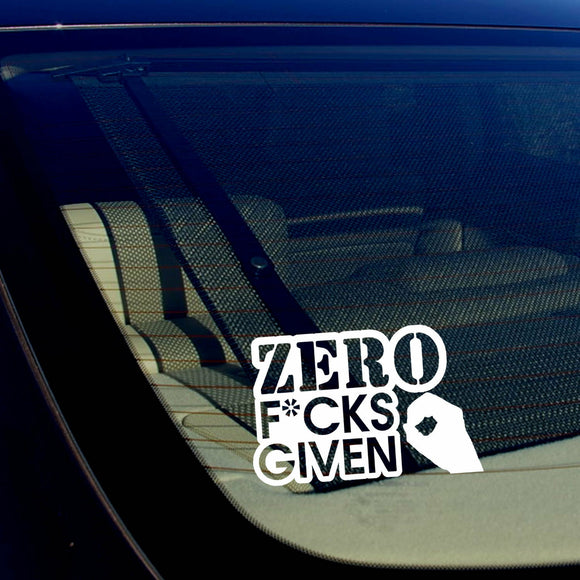 ZERO F*cks Given JDM DGAF Drifting Racing Dope Decal Sticker 5