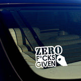 ZERO F*cks Given JDM DGAF Drifting Racing Dope Decal Sticker 5" Inches - OwnTheAvenue