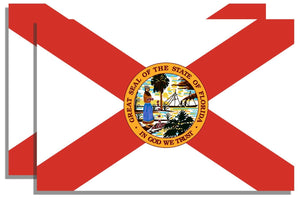Florida FL Flag Vinyl Stickers - 2 Pack - OwnTheAvenue
