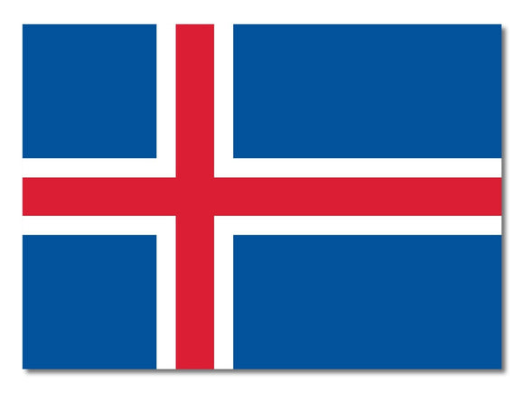 Iceland IS Flag Car Truck Window Bumper Laptop Cooler Cup Sticker Decal 4