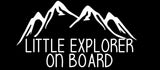 Little Explorer On Board Sticker Decal 7.5"