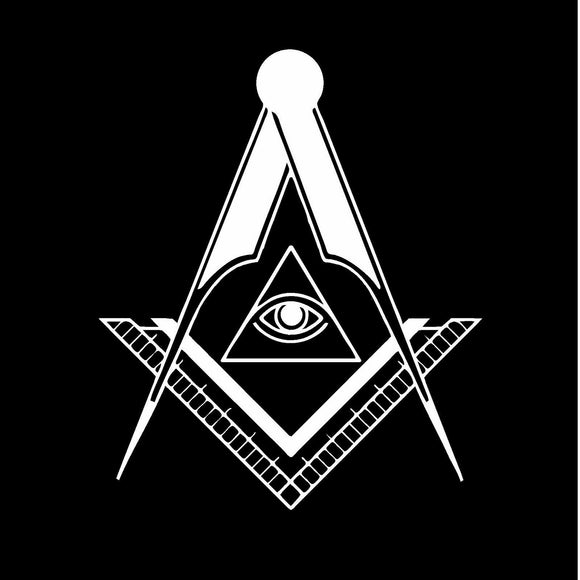 Freemason Mason Masonic Illuminati Eye Vinyl Decal Sticker 5
