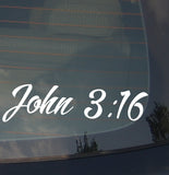 John 3:16 Bible Jesus Christian Christ Holy Spirit Vinyl Decal Sticker 7.5" - OwnTheAvenue