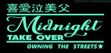 Midnight Take Over Kanji Japanese Drift Drifting Racing JDM Sticker Decal Custom - OwnTheAvenue