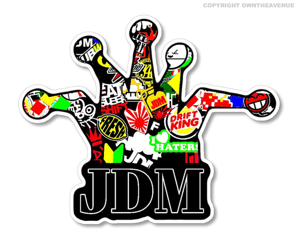 JDM Joker Crown Hat Sticker Bomb Racing Drifting Drag Car Truck Sticker Decal V7 - OwnTheAvenue
