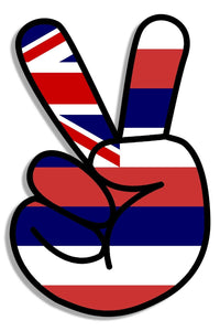Hawaii HI Flag Peace Shaka Funny Car Truck Window Bumper Cup Vinyl Sticker - OwnTheAvenue