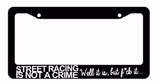 JDM Racing Race Drifting Drag Low Funny Black License Plate Frame (SttRcingFR) - OwnTheAvenue