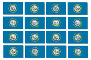 x12 South Dakota SD Flag Car Truck Window Bumper Laptop Vinyl Sticker Decal 2"