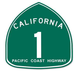 PCH 1 Pacific Coast Highway Hwy California Sign Car Truck Vinyl Decal Sticker 4" - OwnTheAvenue