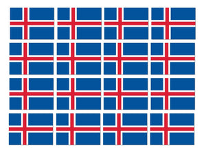 x12 Iceland IS Flag Car Truck Window Bumper Laptop Cooler Cup Sticker Decal 2" - OwnTheAvenue