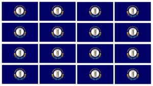 x12 Kentucky KY State Flag Car Truck Window Bumper Laptop Vinyl Sticker Decal 2" - OwnTheAvenue