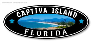 Captiva Island Florida Souvenir Car Truck Window Bumper Vinyl Sticker Decal 4" Inches - Model:37990