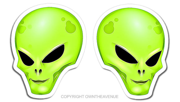 Alien Head Face Space Car Truck Bumper Cooler Laptop Vinyl Decal Sticker