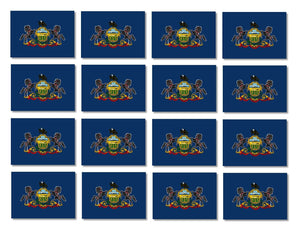 x12 Pennsylvania PA Flag Car Truck Window Bumper Laptop Vinyl Sticker Decal 2" - OwnTheAvenue
