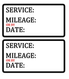Service Maintenance Oil Change Interval Mechanic Shop Sticker Decal 3" - 24 Pack - OwnTheAvenue