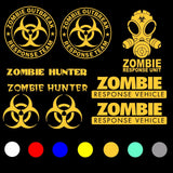 Zombie Response Team Vehicle Decal Sticker Kit Pack Lot of 10 Choose color (zP) - OwnTheAvenue