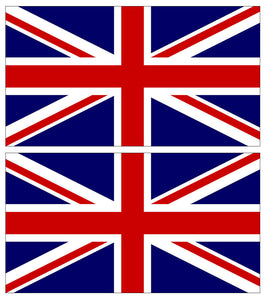 2x United Kingdom Flag 4" Sticker Vinyl Union Jack British Stickers Decals UK - OwnTheAvenue
