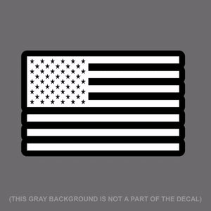USA Flag American Flag Decal Sticker 5" #Digitalprint White Color - OwnTheAvenue