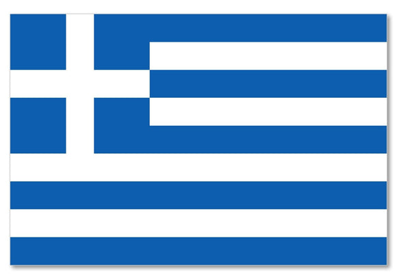 Greek Greece Flag Car Truck Window Bumper Laptop Cup Vinyl Sticker Decal 4