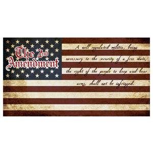 2nd Amendment USA 2A American Flag Tattered US Flag Military Auto Bumper 5" #nfd - OwnTheAvenue
